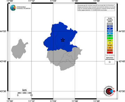 Mappa EMS - territori comuni