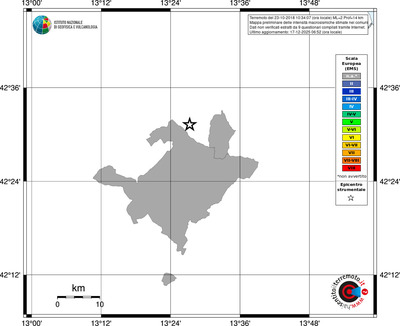 Mappa EMS - territori comuni