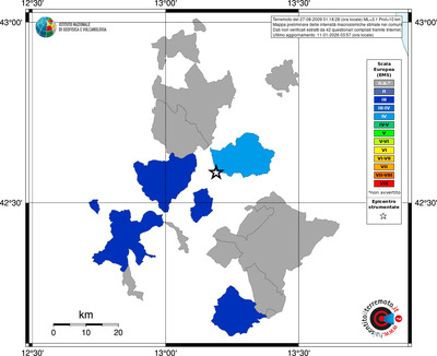 Mappa EMS - territori comuni