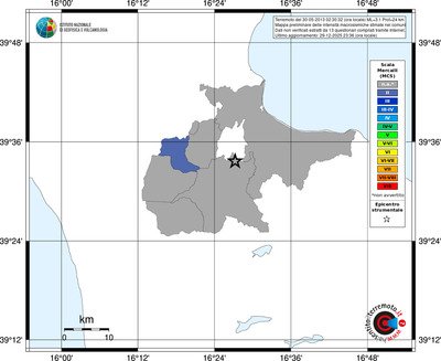 Mappa MCS - territori comuni