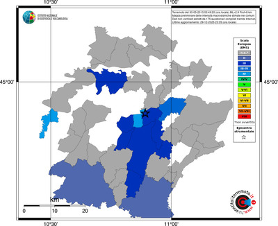 Mappa EMS - territori comuni