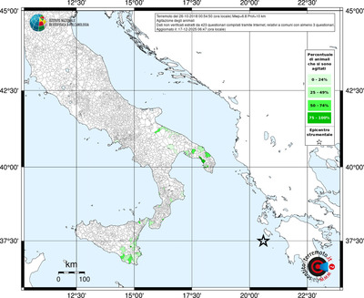 Mappa territorio comunale con almeno 3 questionari
