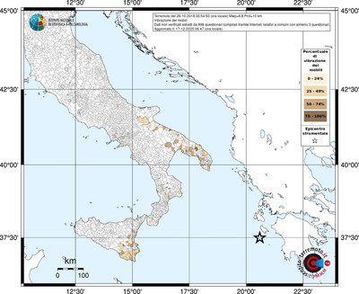 Mappa territorio comunale con almeno 3 questionari