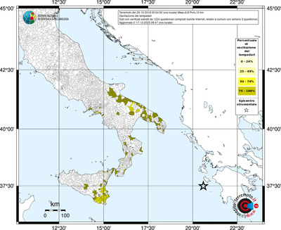 Mappa territorio comunale con almeno 3 questionari