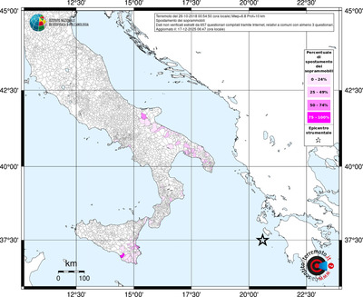Mappa territorio comunale con almeno 3 questionari