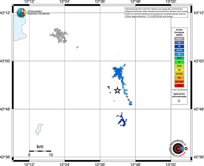 Mappa EMS - territori località