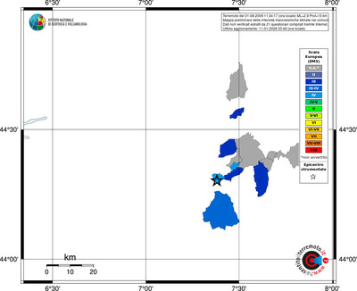 Mappa EMS - territori comuni