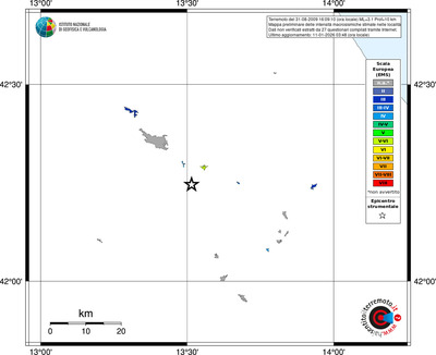 Mappa EMS - territori località