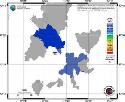 Mappa EMS - territori comuni