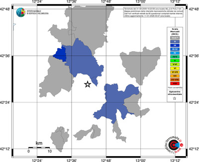Mappa MCS - territori comuni