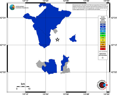 Mappa EMS - territori comuni