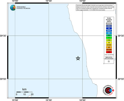 Mappa EMS - territori località