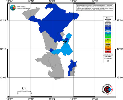 Mappa EMS - territori comuni