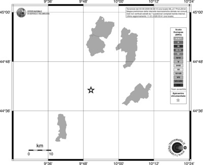 Mappa EMS - territori comuni