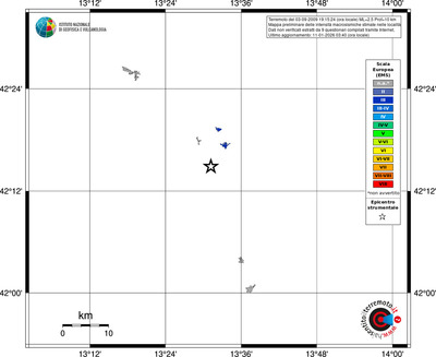 Mappa EMS - territori località