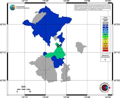 Mappa EMS - territori comuni