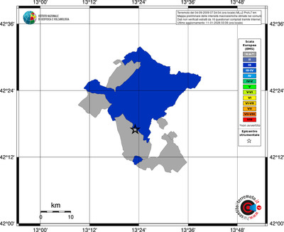 Mappa EMS - territori comuni