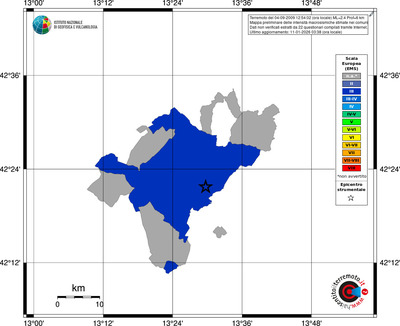 Mappa EMS - territori comuni