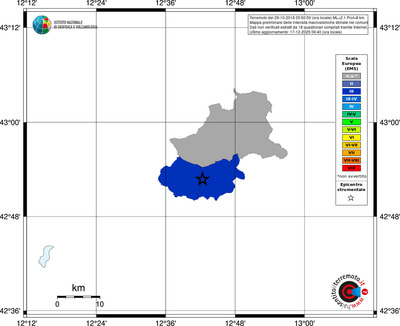 Mappa EMS - territori comuni