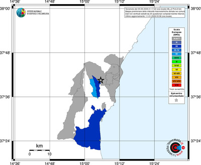 Mappa EMS - territori comuni