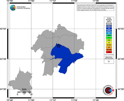 Mappa EMS - territori comuni