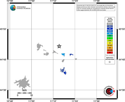 Mappa MCS - territori località