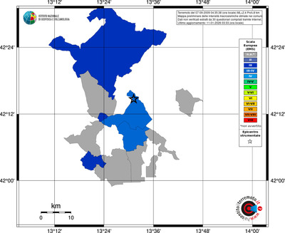 Mappa EMS - territori comuni