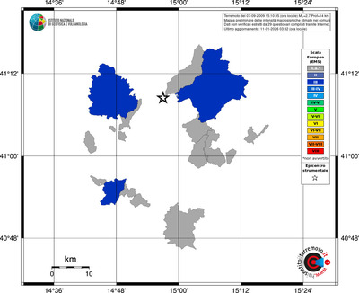 Mappa EMS - territori comuni
