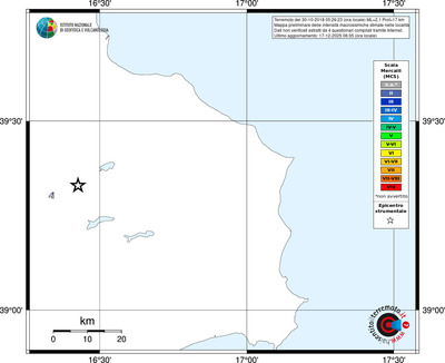 Mappa MCS - territori località