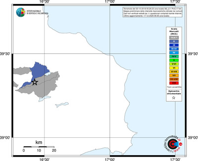Mappa MCS - territori comuni