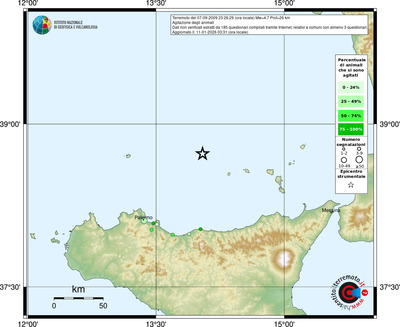 Mappa comuni con almeno 3 questionari
