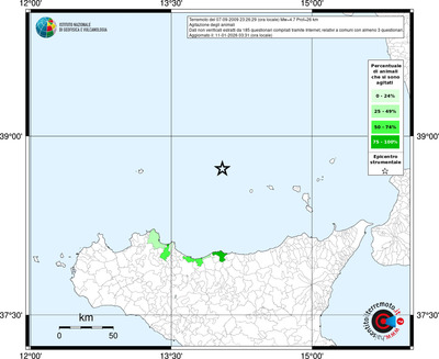 Mappa territorio comunale con almeno 3 questionari