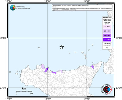 Mappa territorio comunale con almeno 3 questionari
