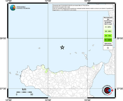 Mappa territorio comunale con almeno 3 questionari