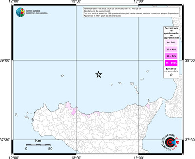 Mappa territorio comunale con almeno 3 questionari