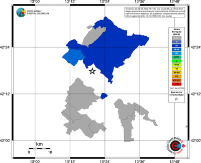 Mappa EMS - territori comuni
