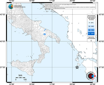 Mappa territorio comunale con almeno 3 questionari