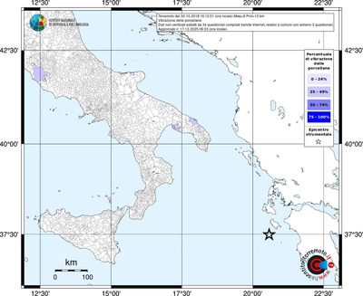 Mappa territorio comunale con almeno 3 questionari