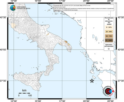 Mappa territorio comunale con almeno 3 questionari