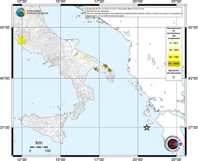 Mappa territorio comunale con almeno 3 questionari