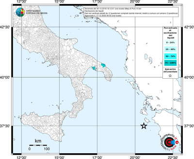 Mappa territorio comunale con almeno 3 questionari
