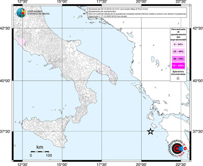 Mappa territorio comunale con almeno 3 questionari