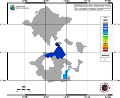 Mappa EMS - territori comuni