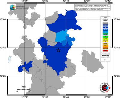 Mappa EMS - territori comuni
