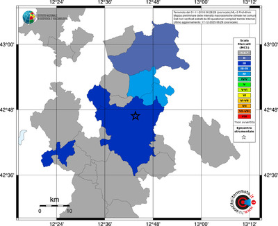 Mappa MCS - territori comuni
