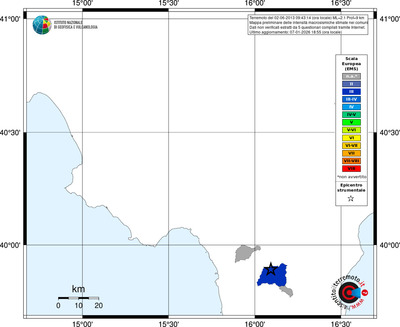 Mappa EMS - territori comuni
