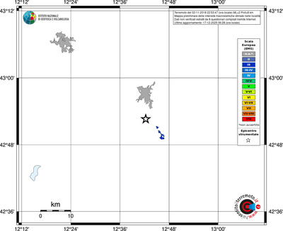 Mappa EMS - territori località
