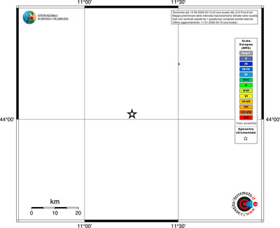 Mappa EMS - territori località