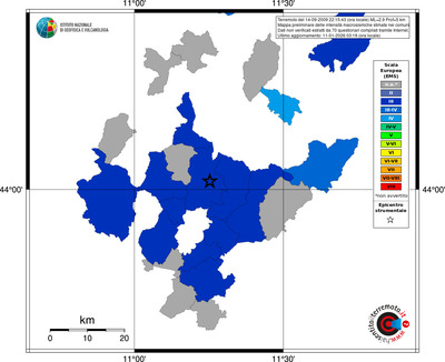 Mappa EMS - territori comuni