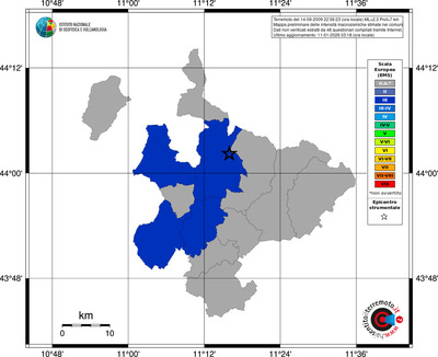 Mappa EMS - territori comuni